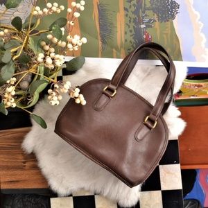 Rare 90s Vintage Coach Mahogany Pelham Petite Bag